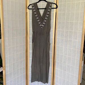 NWOT Anama Green-Goldish Dress